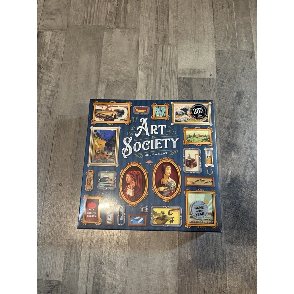 Art Society Board Game, Mitch Wallace (Mighty Boards, 2023) - Brand NEW